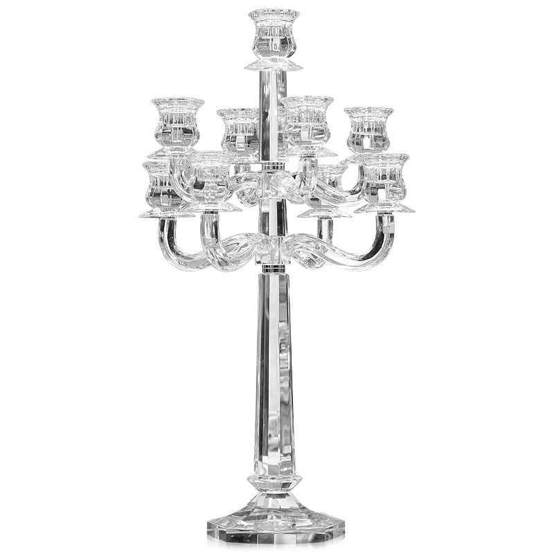 欧式复古九头水晶蜡烛台 浪漫婚庆婚礼烛台 餐桌烛台摆件