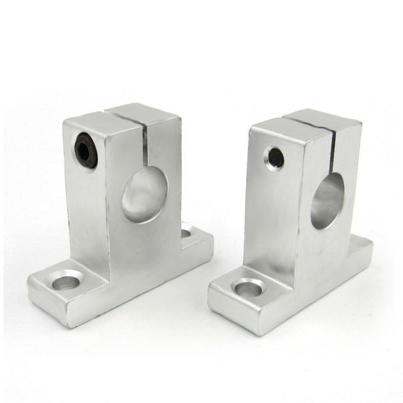 支撑立式固定定座直线光轴导轨轴承铝合金支架轴承座