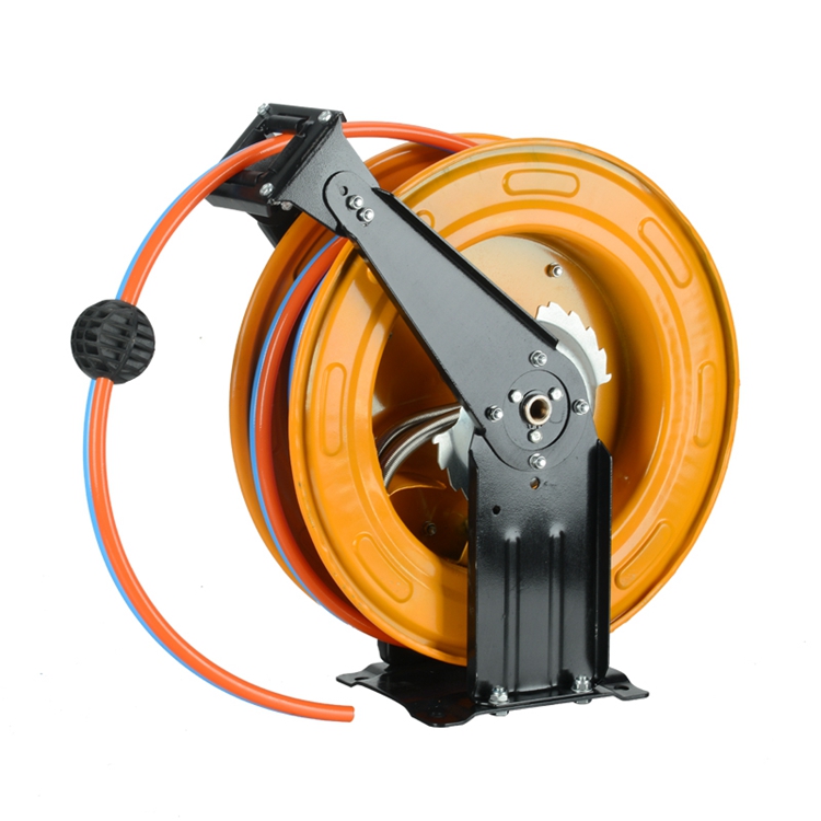 混合水气双管鼓枪水汽绕线器卷管器高压洗车洗车水枪