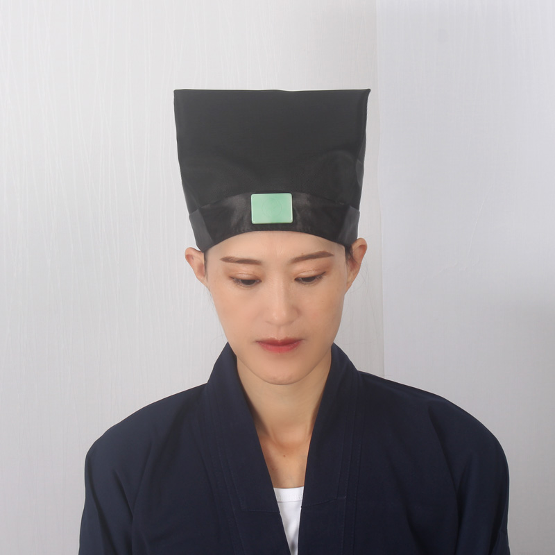 庄子道教用品品道帽坤帽子双层网带水滴图案帽子