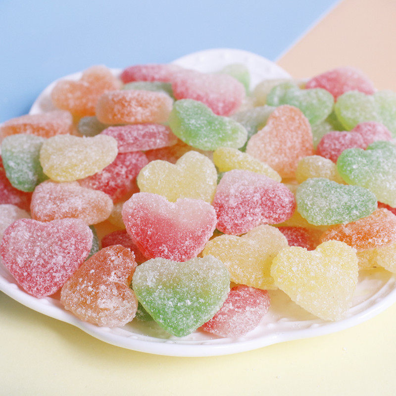 糖果果味混合橡皮糖酸甜qq软糖儿童零食200g传统糖果