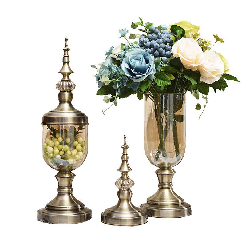 美式欧式花瓶家居客厅样板间装饰花瓶花器餐桌电视柜玄关装饰摆件