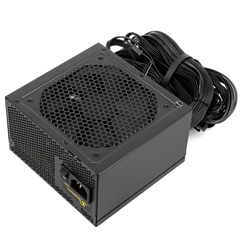 电源海韵coregc500wgc550wgc650w额定金牌直出静音智能电脑硬件
