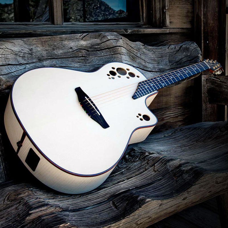 奥威逊ovation全球限量25只californiansr1民谣全单板电箱吉他