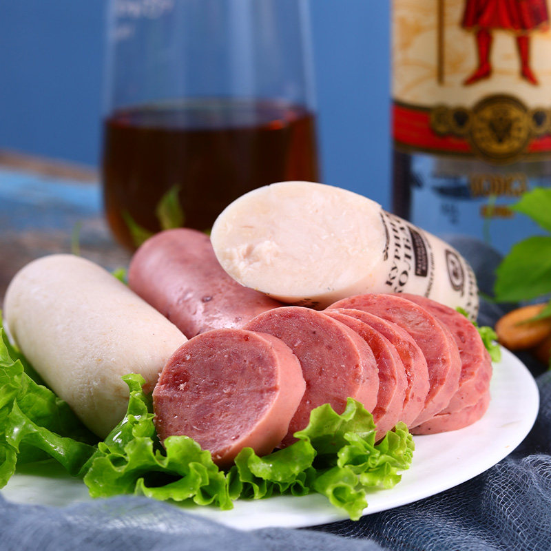 俄罗斯纯风风味牛肉筋肠鸡肉精致而成600克火腿香肠