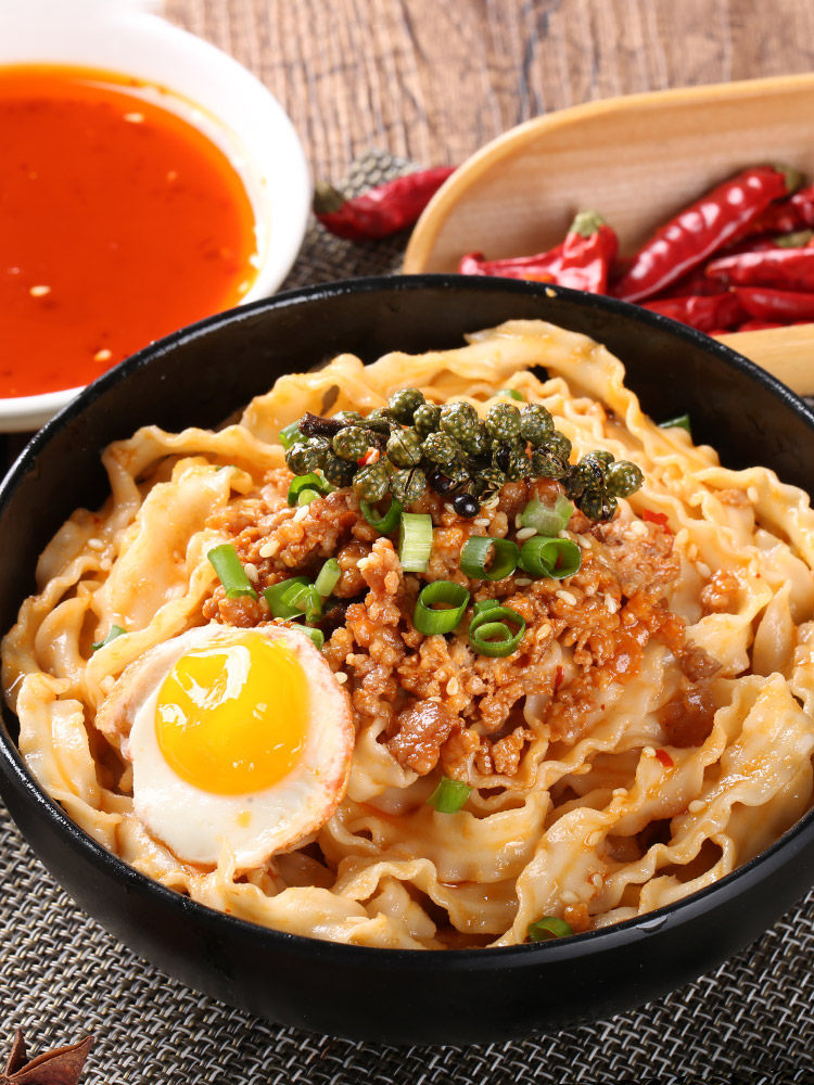 有你一面葱油椒麻拌面4袋刀削面干拌面网红热干面方便速食袋装