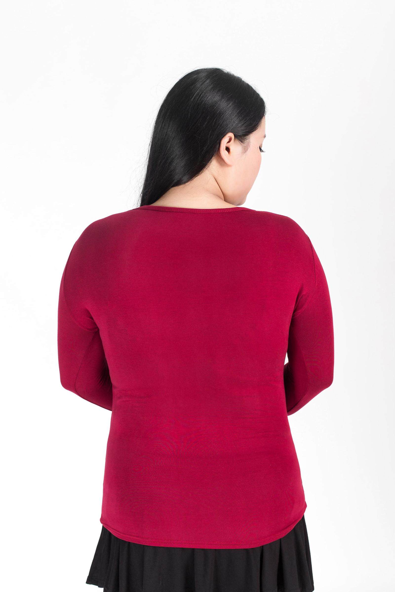 超大码莫代尔打底衫长袖胖mm200斤显瘦藏肉修身t恤加肥女秋衣紧身