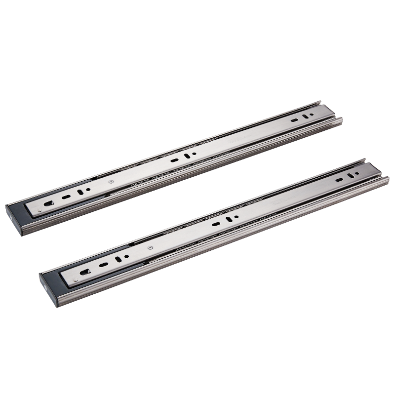 固特 抽屉轨道阻尼缓冲滑道轨道 抽屉三节轨衣橱静音导轨滑轨滑槽