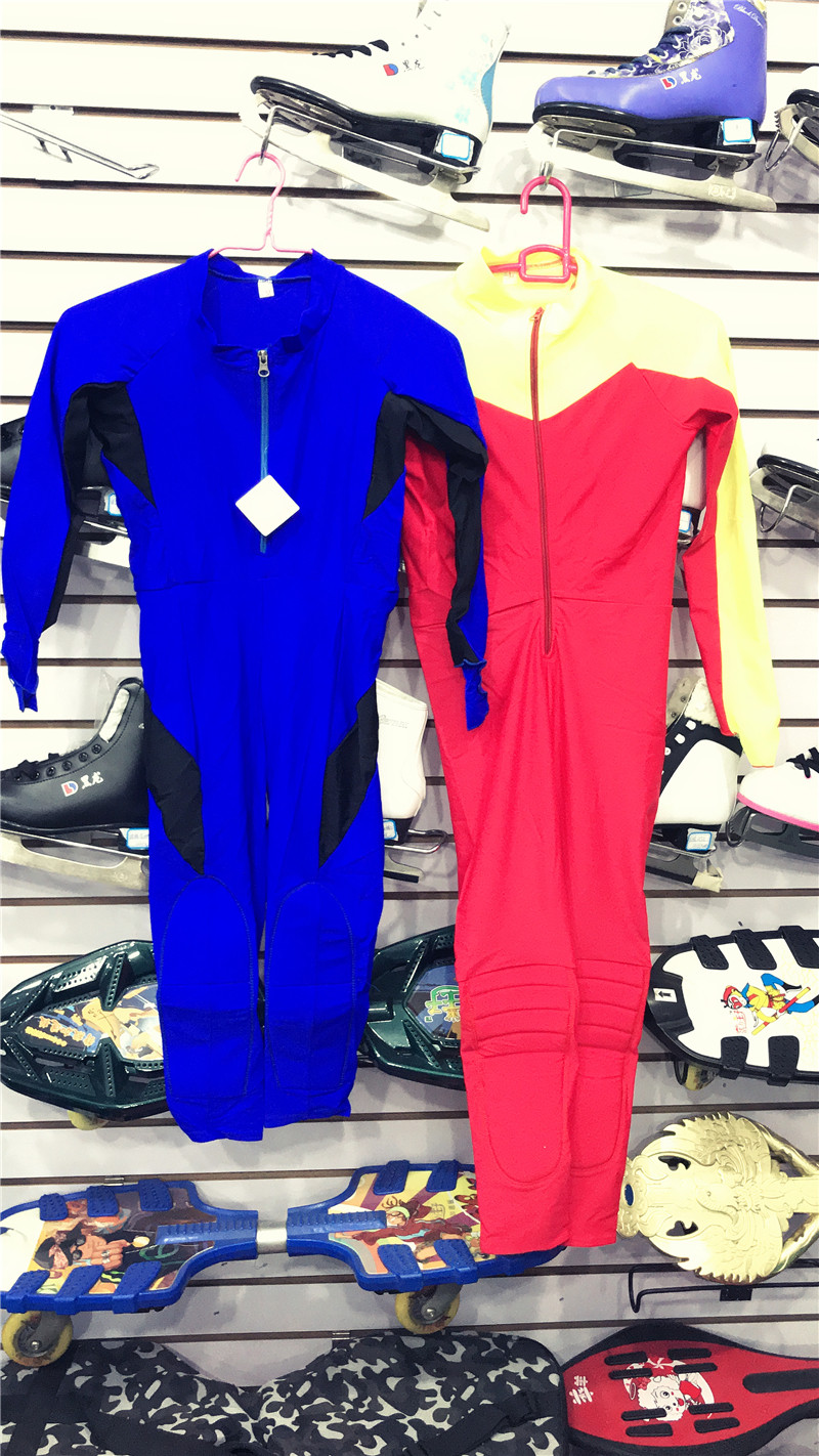 速滑服装连体专业弹力短道滑冰服