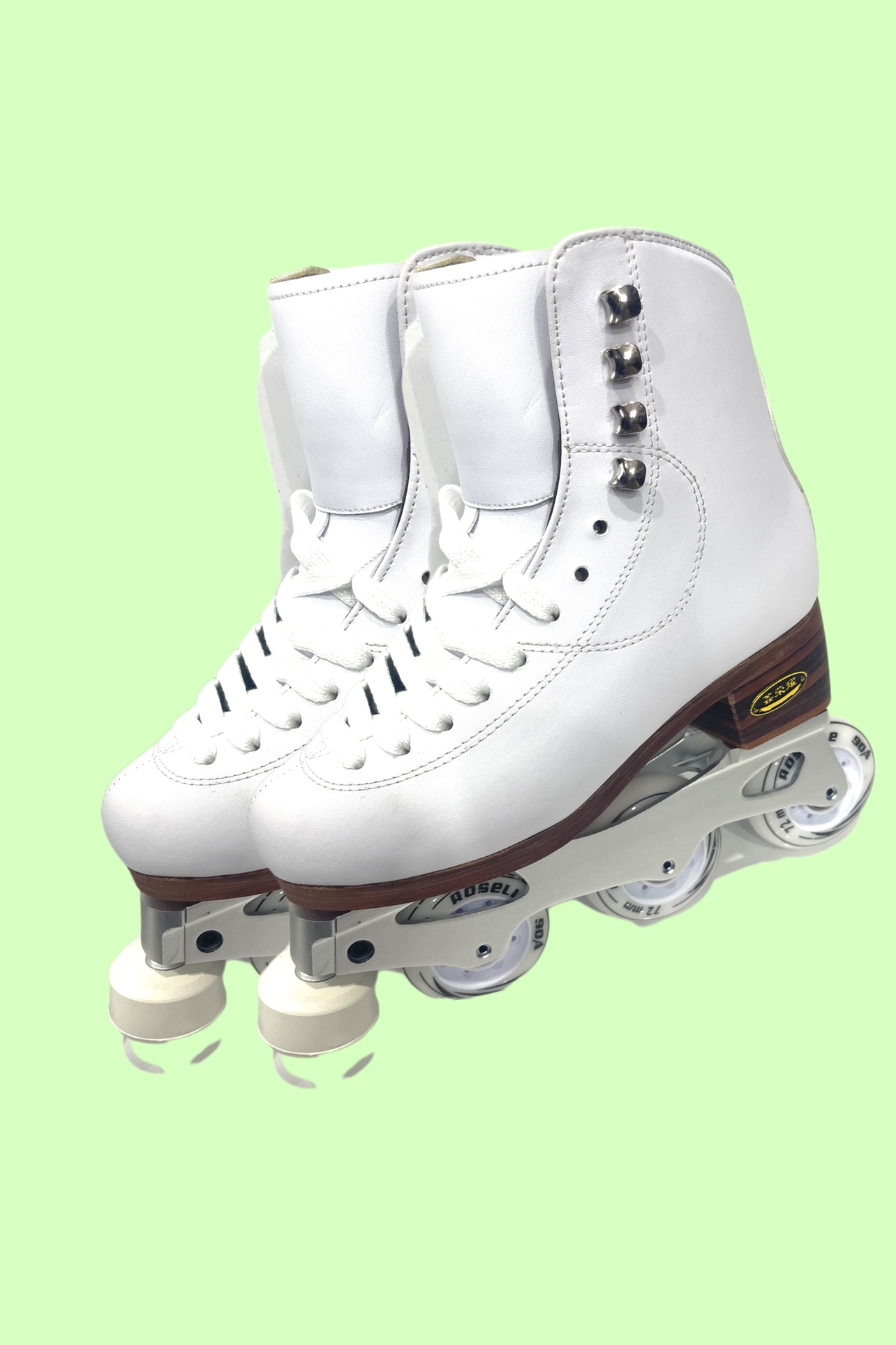 花样轮滑陆地冰刀旱冰冰鞋直排跳舞舞鞋出口直排轮