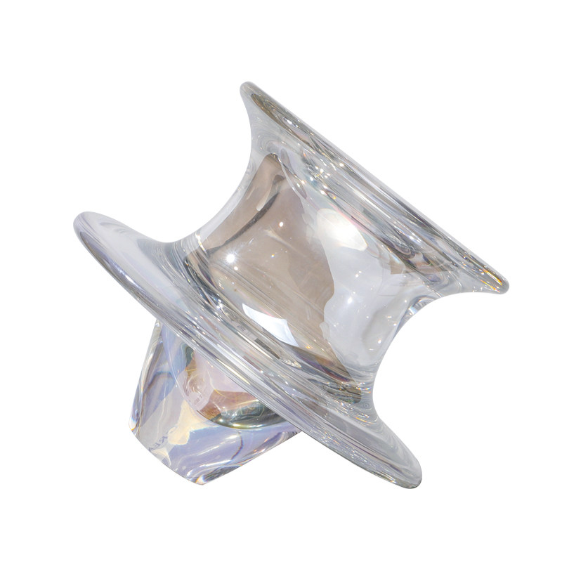 fang现代抽象炫彩琉璃陀螺摆件样板售楼处客厅摆件