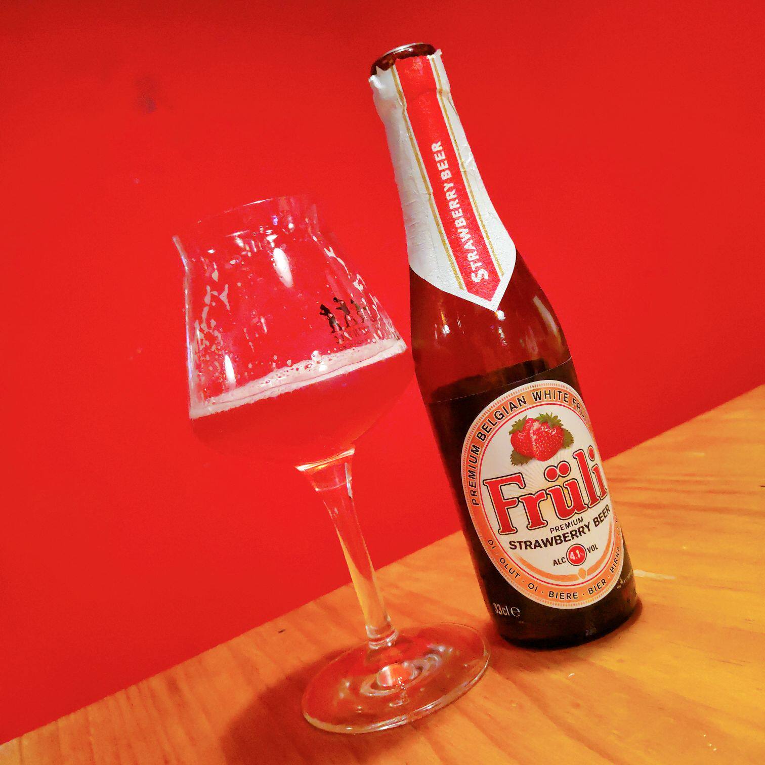 草莓啤酒比利时进口芙力fruli芙利果味330ml瓶装啤酒
