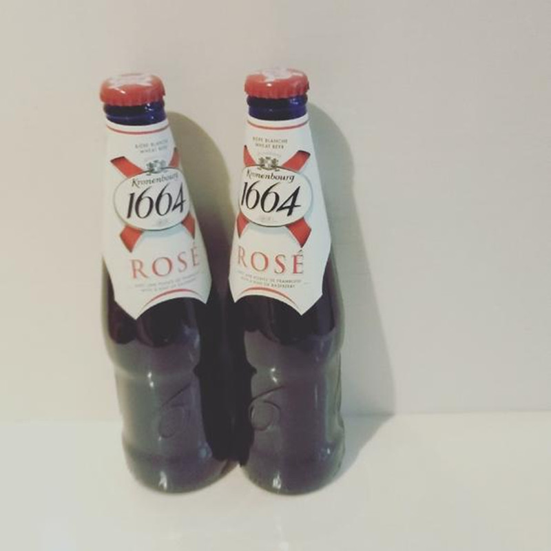 桃红克伦凯旋1664红啤酒玫瑰果味rose国产精酿啤酒