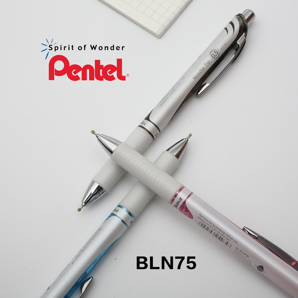官方授权日本pentel派通bln75顺滑速干中性笔学生中性笔