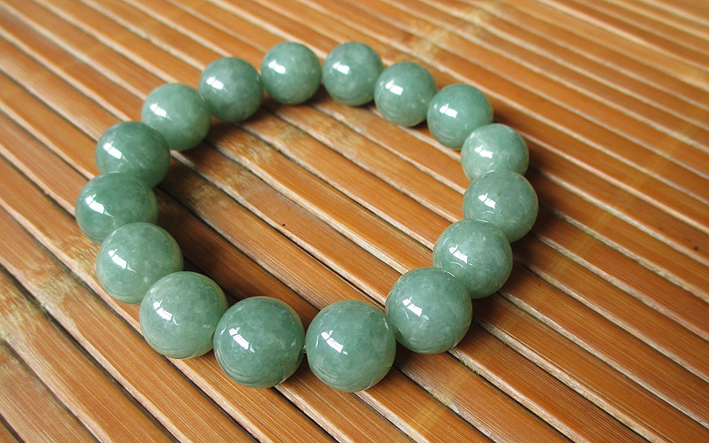 缅甸圆珠手串13mm玉石玉器珠子天然货油男士手链