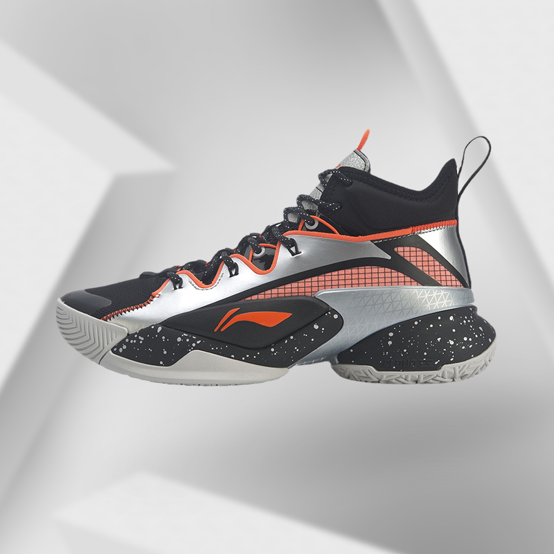 李宁正品男空袭7代新款高帮减震耐磨防滑比赛篮球鞋abaq071