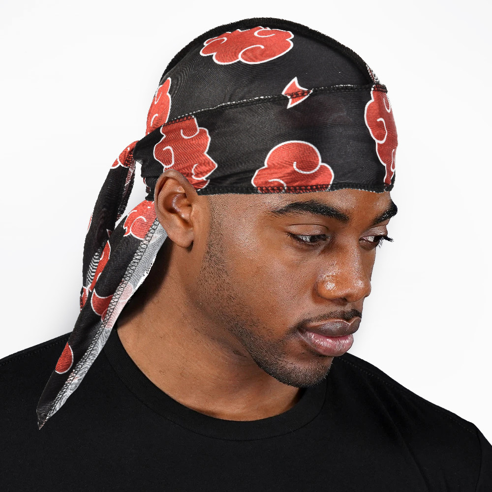 红色云朵durag头巾独家致敬火影组织yyds嘻哈头巾