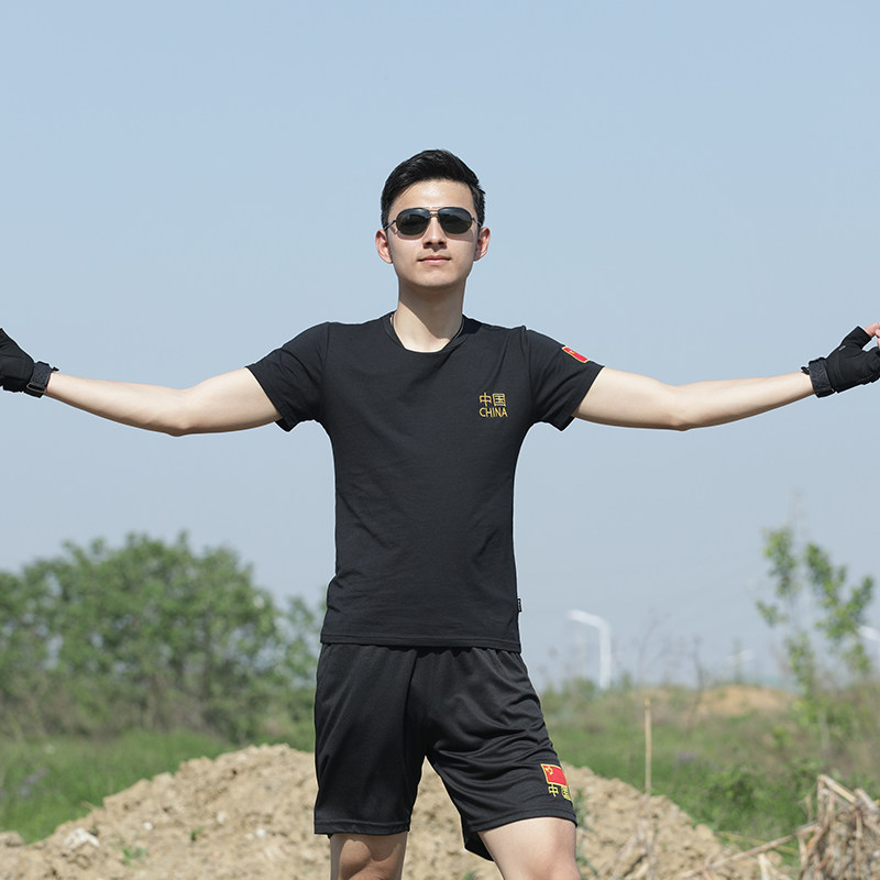 军迷夏户外拓展训练户外短袖套装训服能作体能男薄款作训外套