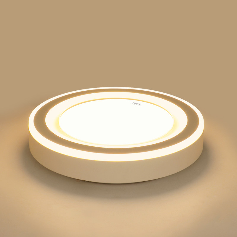 欧普照明led吸顶灯主卧室灯简约现代客厅灯圆形小户型餐厅灯轩朗