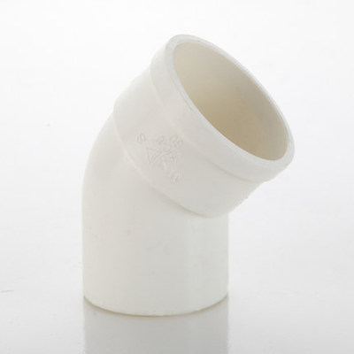 50/75/110pvc内插弯头 承插缩口内外插45度弯头烟管变径大小弯头