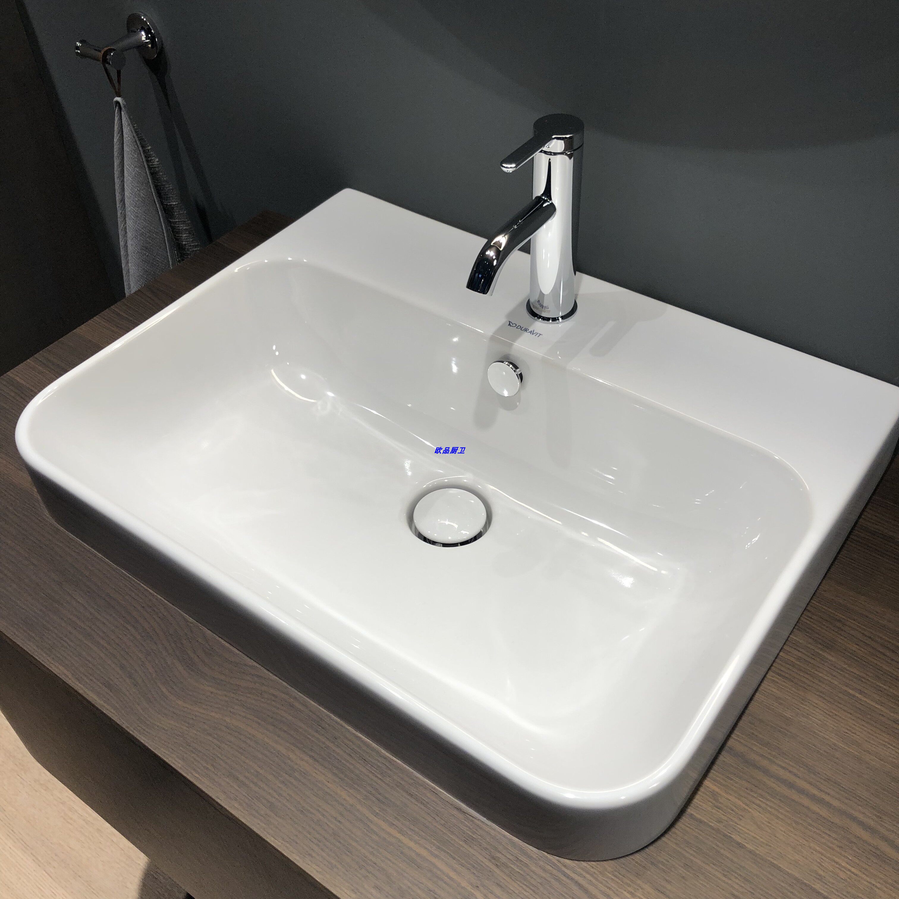杜拉维特duravithappyd.2plus面盆台上236050236060黑色台上盆