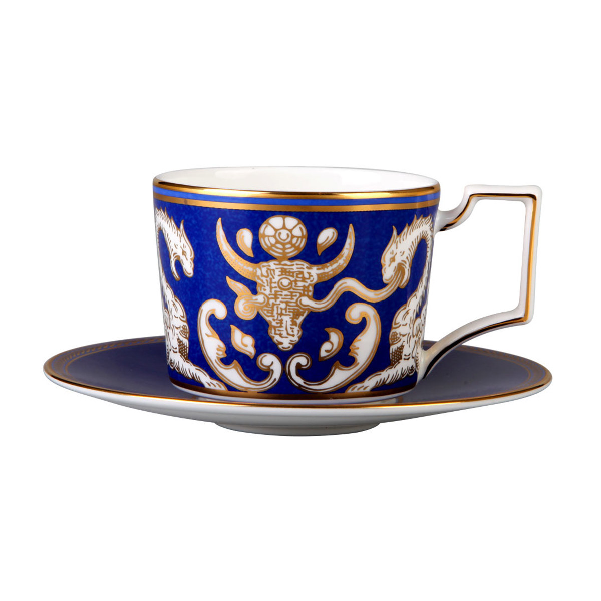 wedgwood renaissance gold金粉年华1壶4杯4碟1糖缸1奶缸(混合杯)