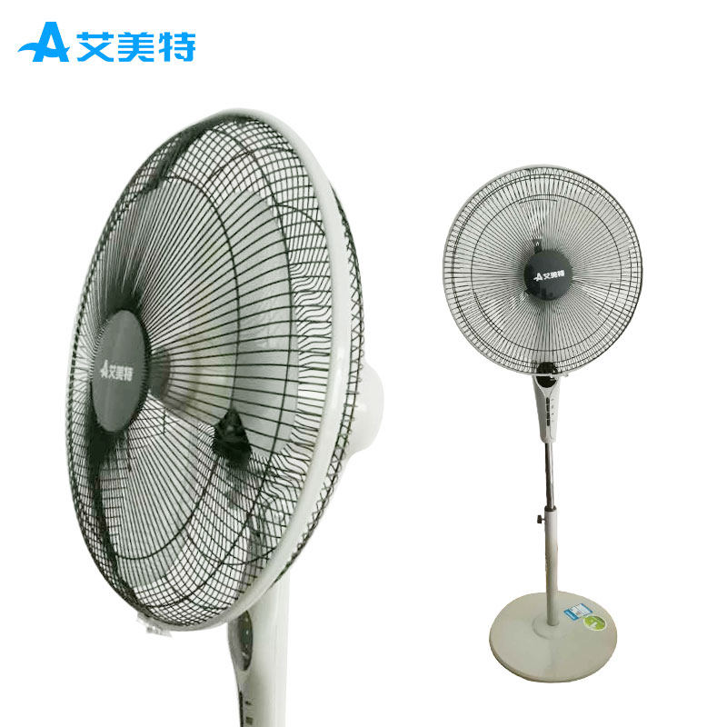 艾美特电风扇fs4076r家用家用机机械落地扇预约定时节能电风扇
