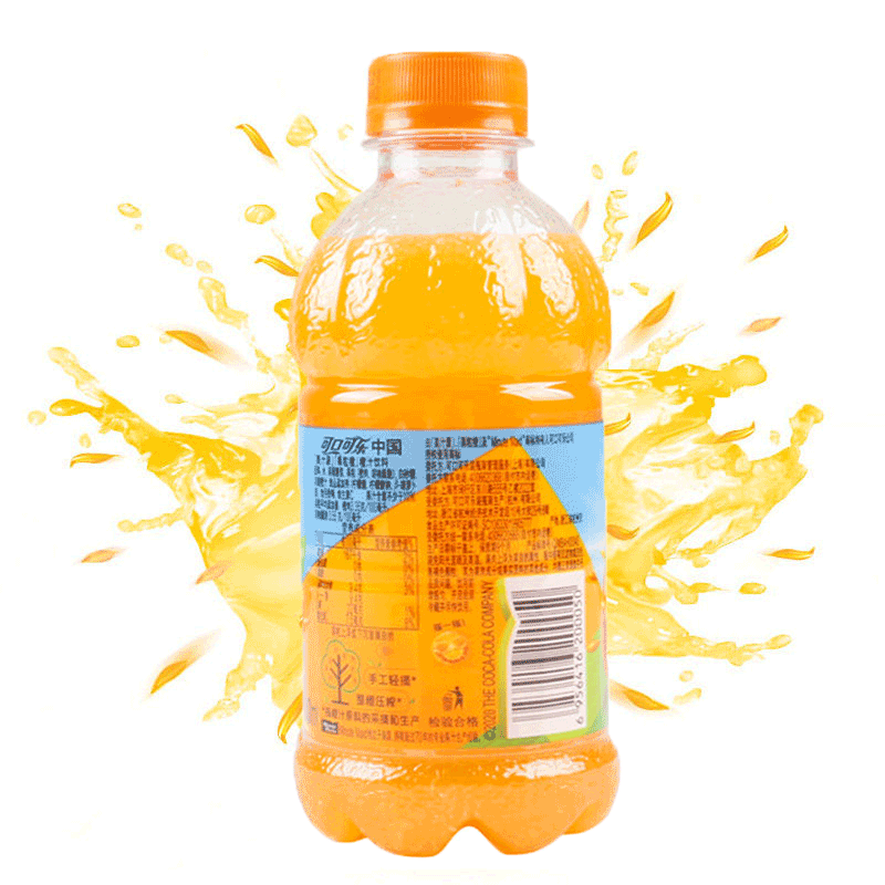美汁果粒橙300ml瓶装一箱饮料果汁果肉小瓶橙汁果味