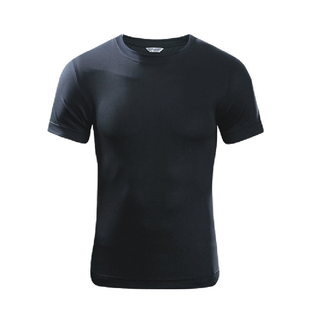 Spring and summer outdoor speed T-shirt sweat-absorbent breathable male sweatshirt white jogging fitness short-sleeved half-sleeved jacket Spring and summer outdoor speed T-shirt sweat-absorbent breathable male sweatshirt white jogging fitness short-sleeved half-sleeved jacket