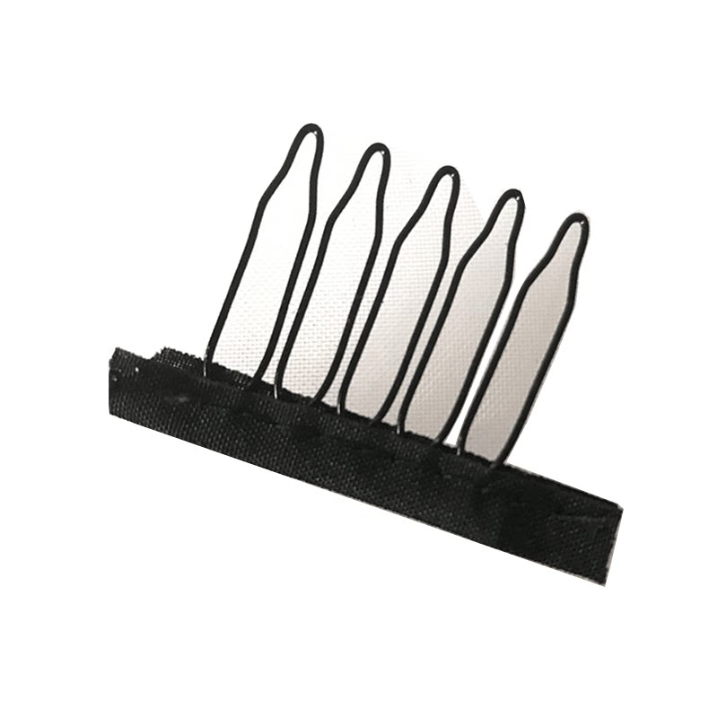 弹簧梳wig 网帽卡子5齿6齿接发卡假发辅料配件wig cap comb clips