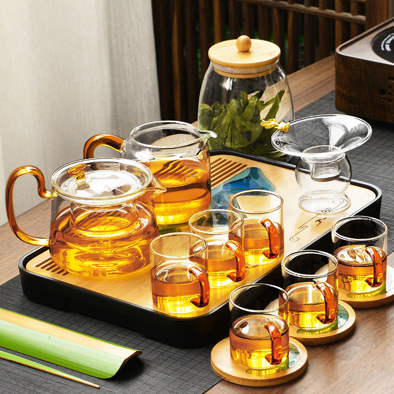 清仓特价玻璃茶具套装组合功夫功夫茶茶杯办公室功夫茶具