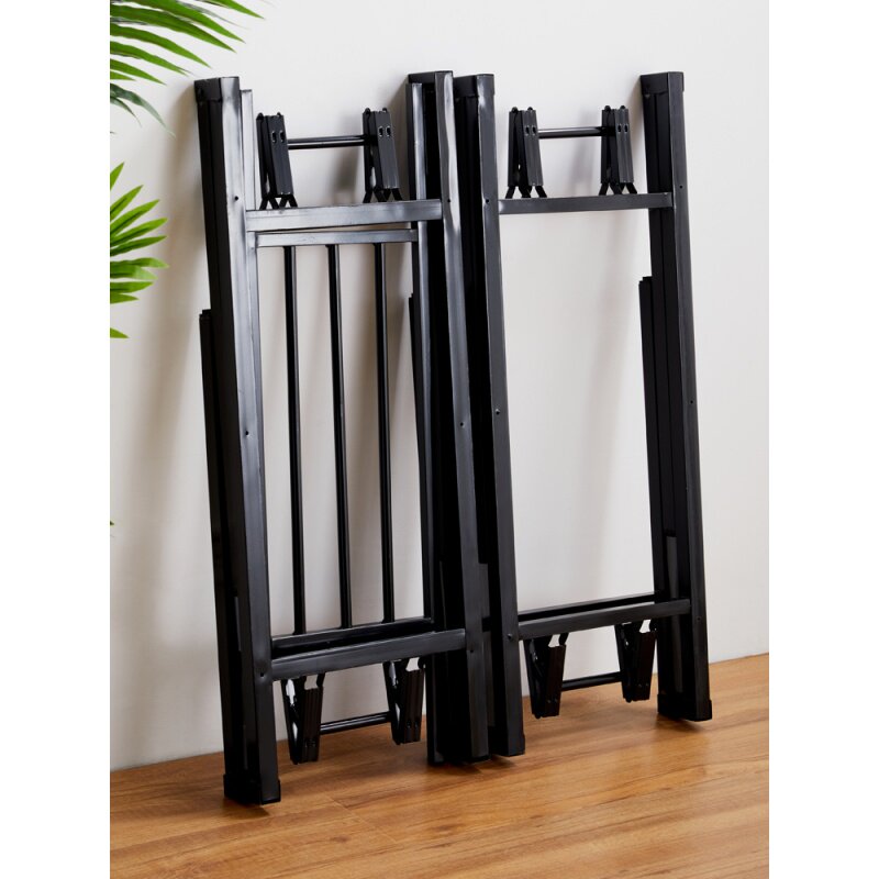 桌脚桌架简易家用饭桌摆摊架子快餐长条弹簧餐台脚