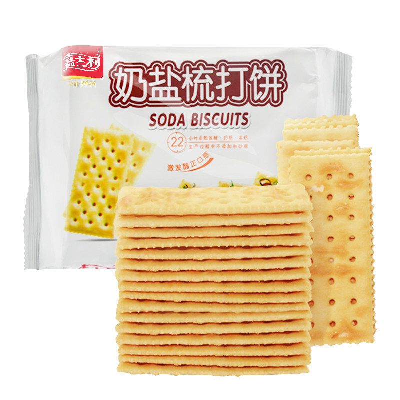 嘉士利葱香梳饼干100g苏打饼代餐零食香葱早餐苏打饼干