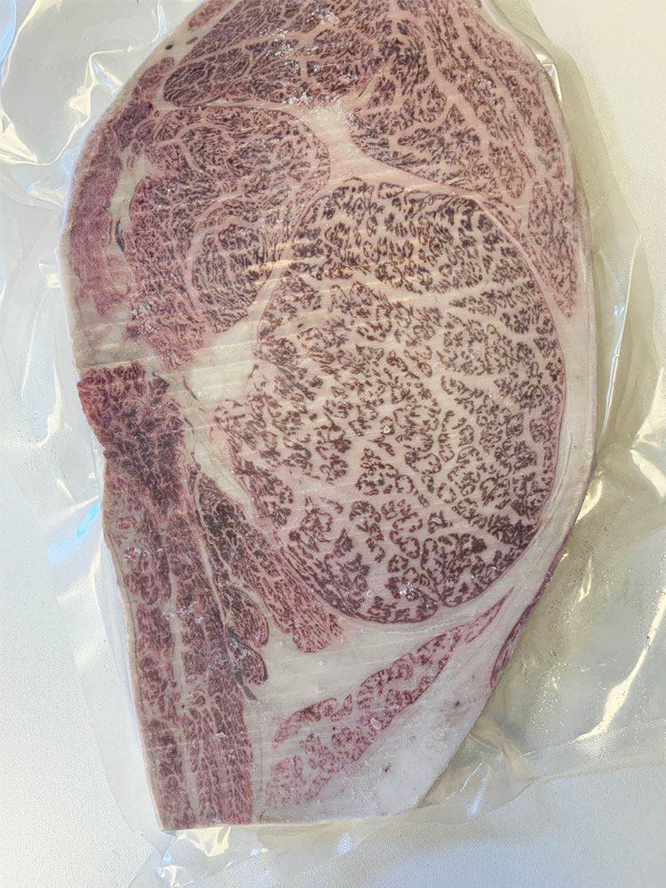 雪花牛排澳洲牛肉m12级眼新鲜原切单片250g牛排