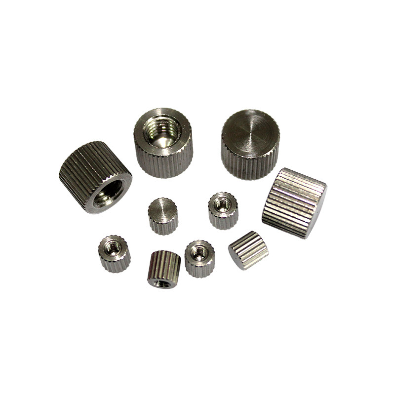 不锈钢盲孔精密手拧螺母 可以自己做螺丝用的手拧螺母 m2 m2.5 m3