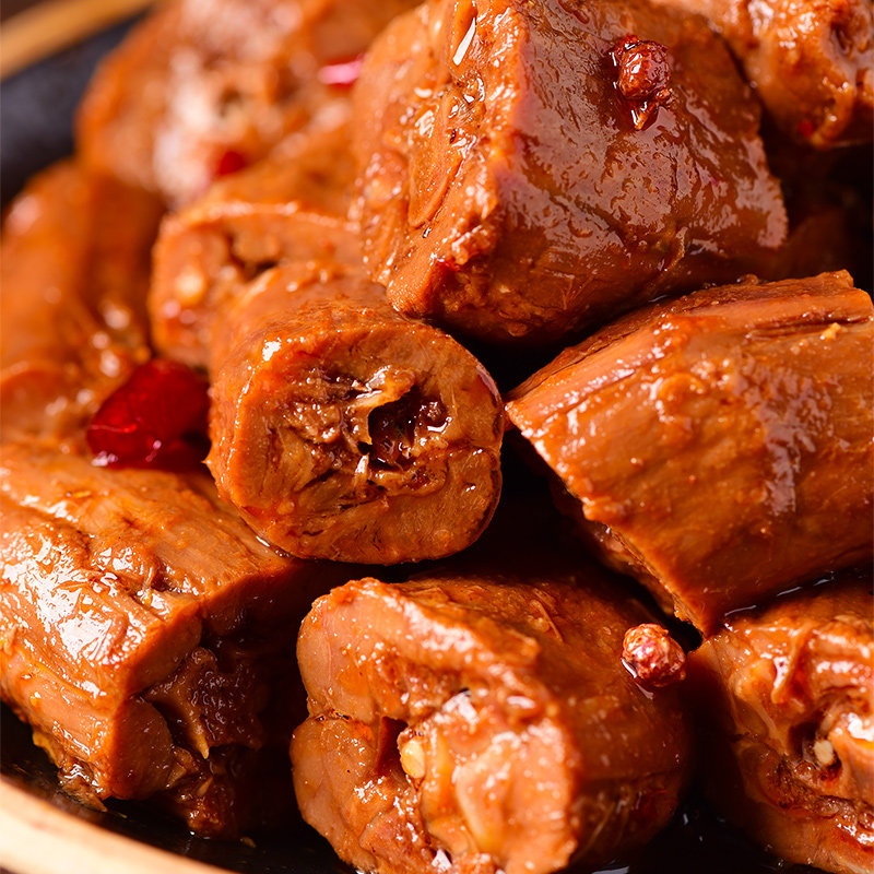 麻辣鸭脖子200g肖三婆香辣卤鸭脖美食小吃 119选5件包顺丰空运 - 爱购