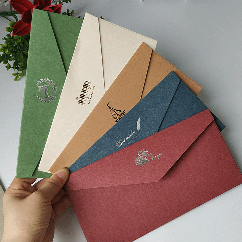 信封信纸套装烫金高级复古牛皮纸商务高档精致信封