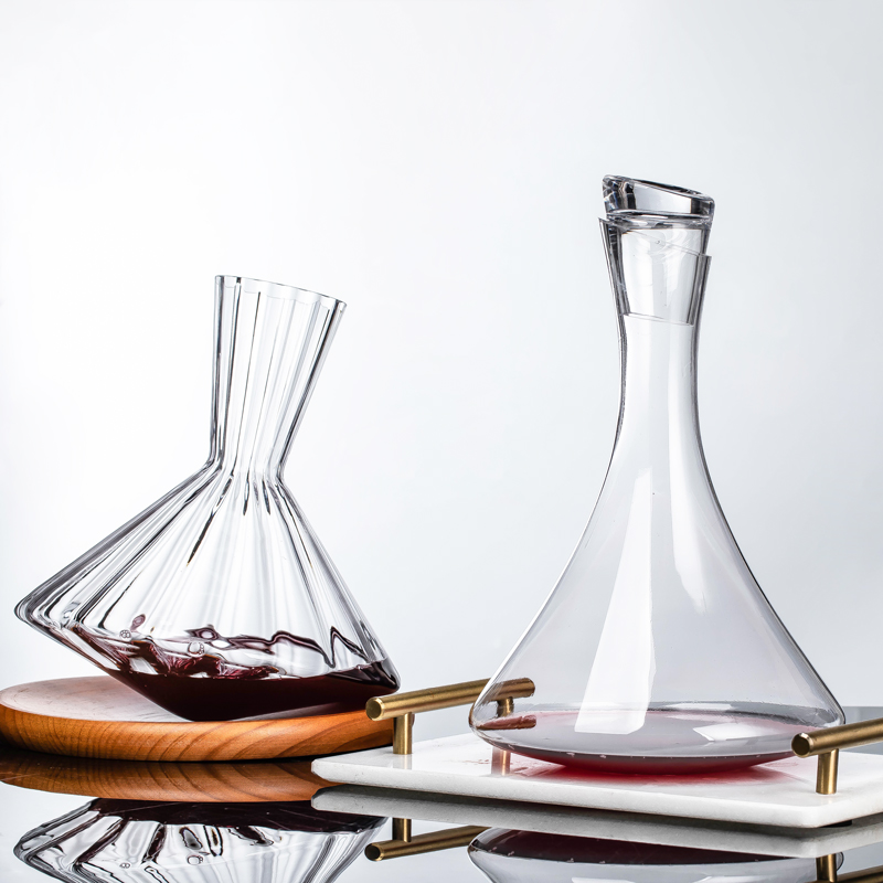 醒酒酒器家用水晶玻璃快速喷泉旋转红酒葡萄酒醒酒器