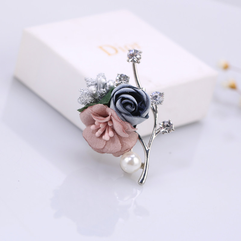 韩国布艺花朵胸花清新大气开衫外套毛衣胸针胸针