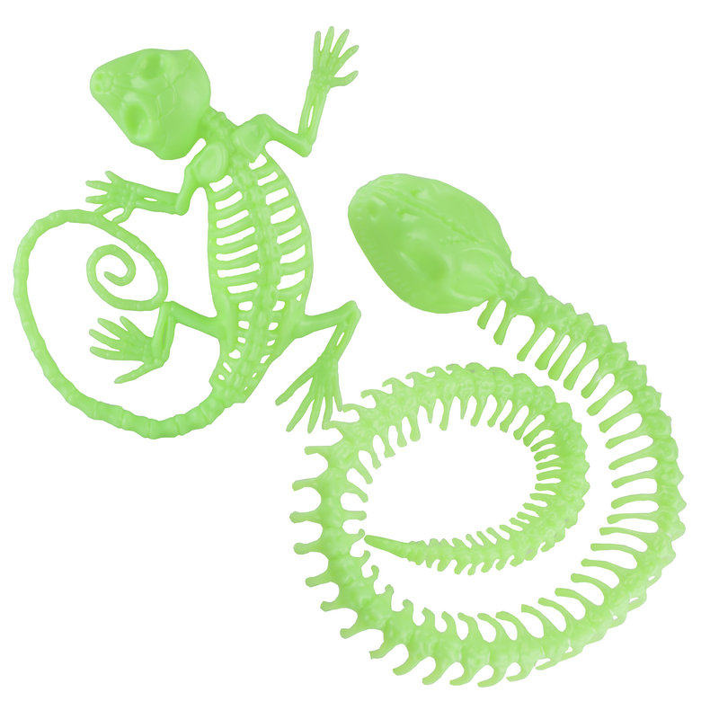 仿真万圣节装饰用品鬼屋动物骨架壁虎骷髅骨头整蛊其它