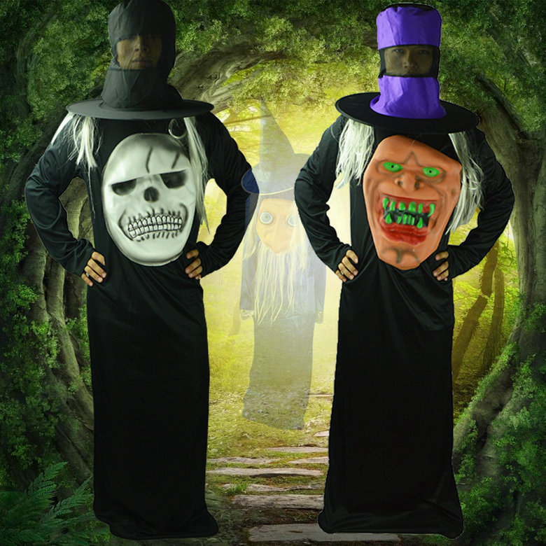 万圣节服丧僵尸帽子鬼衣无脸衣服eva恐怖服饰服饰