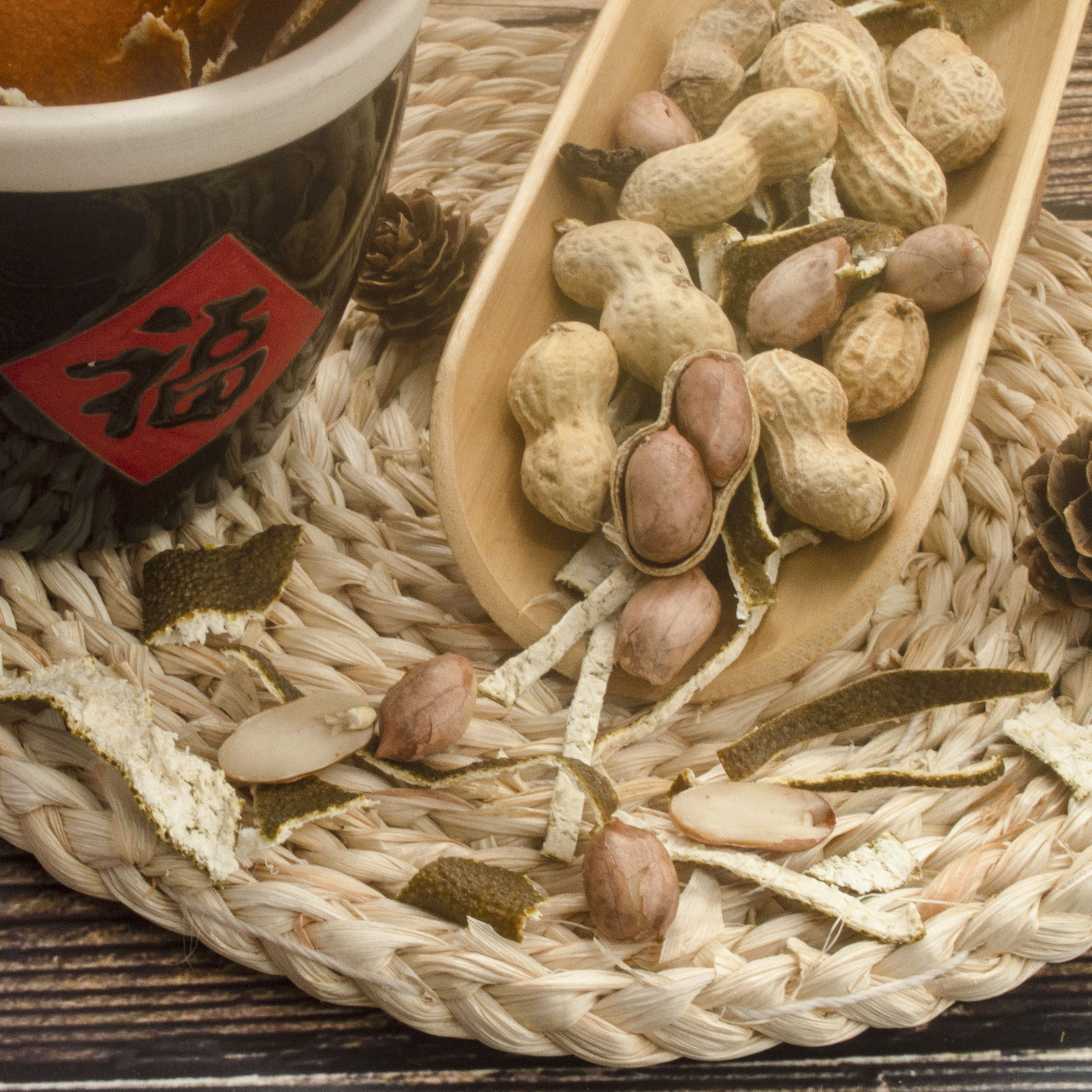 花生陈皮带壳咸干新会香脆大富富贵炒货休闲花生