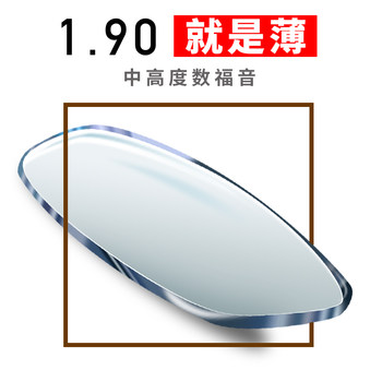 Ruijie 1.9 ultra-thin glass lens height number myopia astigmatism ແວ່ນຕາ aspherical radiation-proof-high light transmittance lens