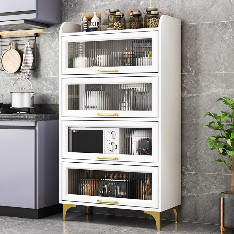 厨房置物架落地多层锅具收纳储物柜碗柜多功能餐边柜厨房置物架