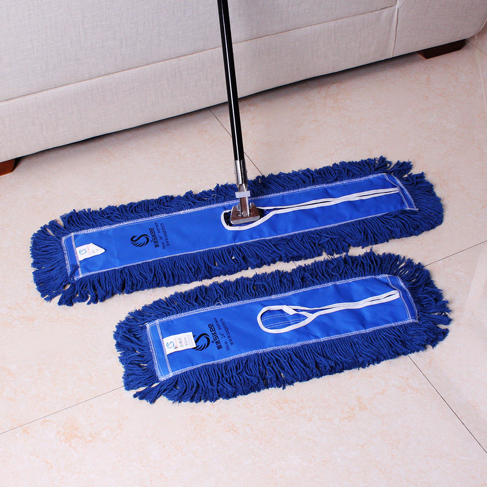 斯洁110cm平板拖把大号工业地拖平拖拖把尘推平板拖布墩布拖把头