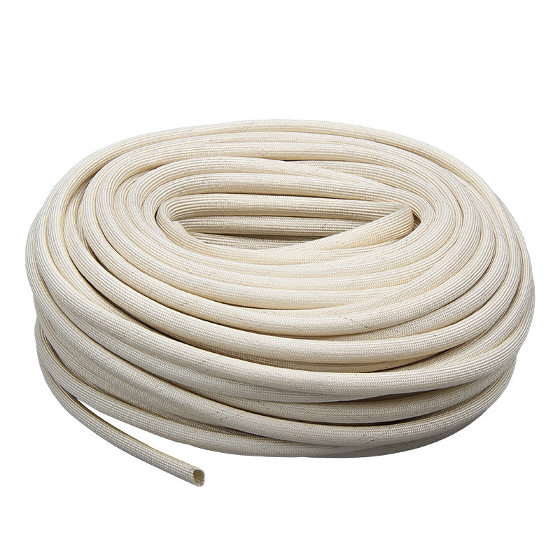 600度耐高温套管绝缘阻燃定纹电线保护套黄腊管玻璃纤维套管