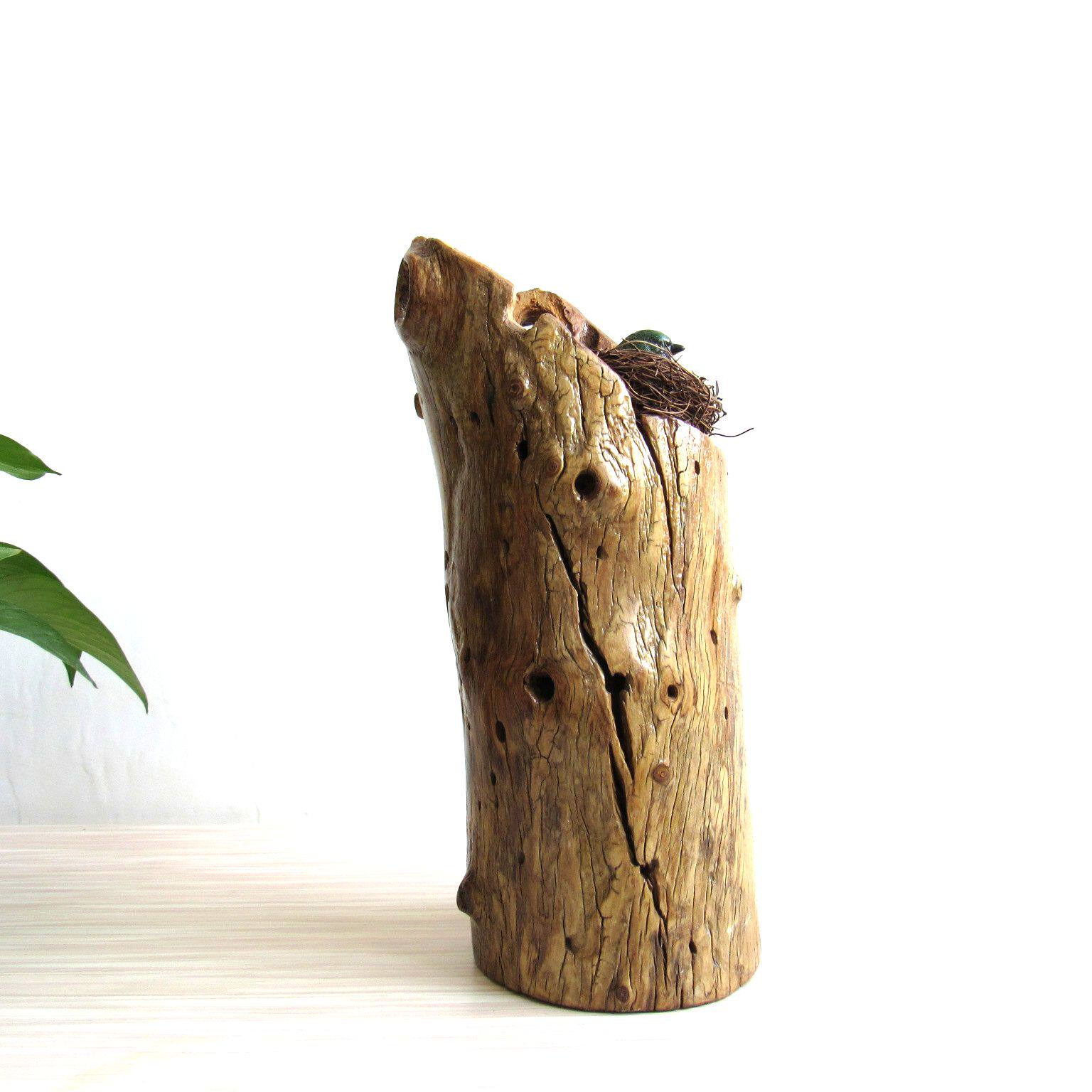 千年枯木禅意办公室家居木随风化古木胡杨木古树摆件