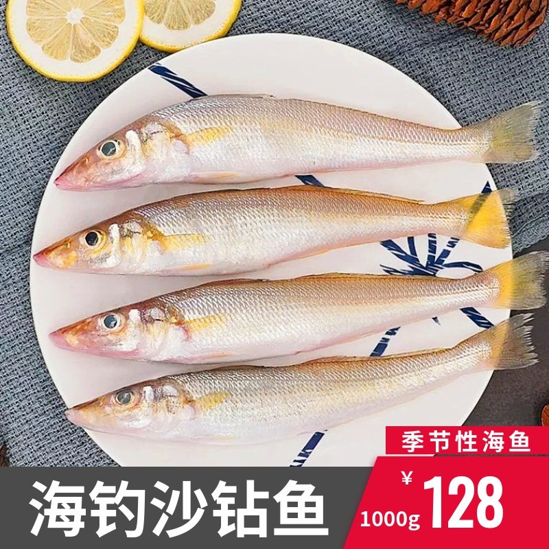 2斤涠洲野生海鲜沙尖海钓沙钻季节性量少鲜活黄鱼