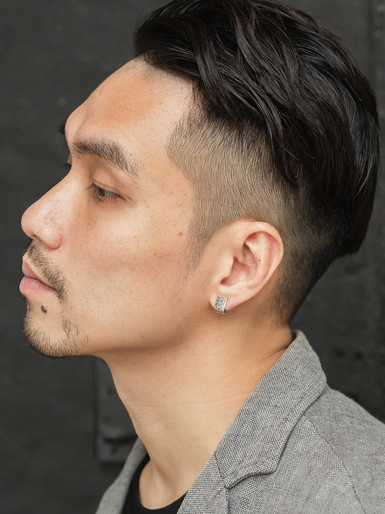 耳钉ruibeila复古简约雪花耳夹男无耳洞欧美嘻哈耳钉