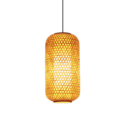 中式手工竹编吊灯火锅广告装饰民宿仿古宫灯古风发光手艺灯罩灯笼